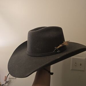 Stetson 7 1/8 Gray Felt Cowboy Hat